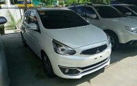 White Mitsubishi Mirage 2018 Automatic Gasoline for sale in Cebu City